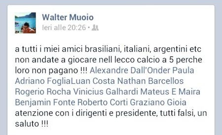 Il post al veleno di Muoio