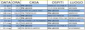 pallanuoto calendario 2015