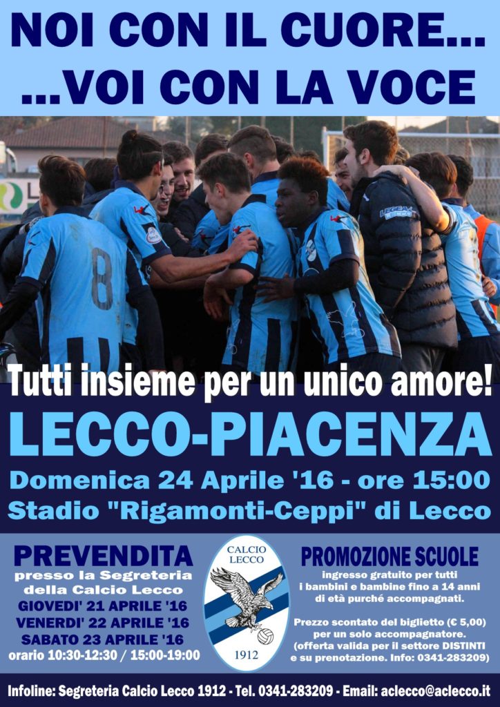 Lecco Piacenza locandina