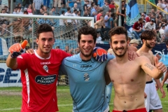 Calcio-Lecco-Seregno-Finale-Playoff-2016-Festeggiamenti-Lazzarini-alborghetti-Tognazzi