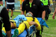 Lazzarini soccorso a fine gara