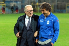 De Paola e Bizzozero sorridenti a fine partita