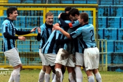 Calcio Lecco Cavenago Fanfulla 2017 Abbraccio di Squadra