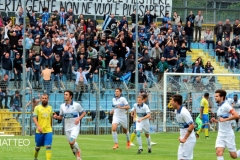 Calcio Lecco Pergolettese 2017 Esultanza Curva Nord