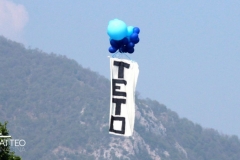 Calcio Lecco Seregno 2017 Striscione Teto