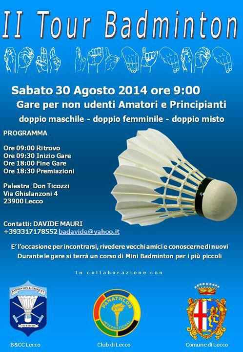 Il tour badminton 30 agosto 2014