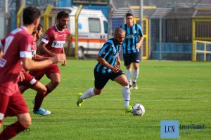 Un'accelerazione di Bertani durante Lecco-Bustese