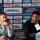Alessio Delpiano e Michael Cuomo in sala stampa dopo Lecco-Bustese