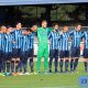 La formazione della Calcio Lecco scesa in campo con la Pergolettese