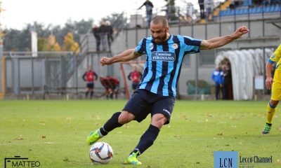 Il calcio di rigore trasformato da Bertani contro la Pergolettese