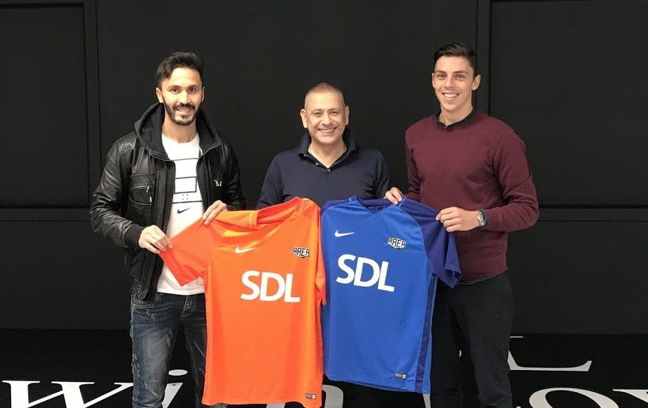 Ambrosini e Jadid posano con le maglie del Rezzato