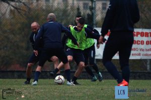 Marco Moleri in azione al centro sportivo "Rio Torto"