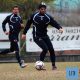 Cristian Bertani in campo al "Rio Torto" di Valmadrera