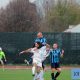 Il gol di Cristofoli durante Romanese-Lecco