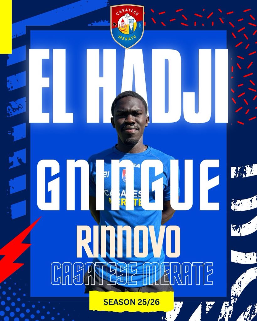il rinnovo di Gningue/CASATESE MERATE