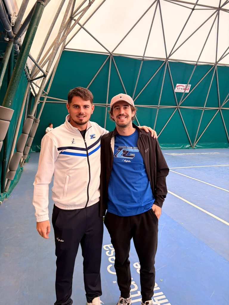Luca Sanchez e il suo compagno di doppio Arthur Reymond